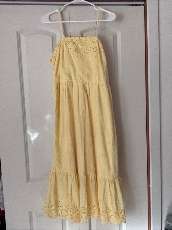 Japna Dresses & Skirts - Yellow Eyelet Maxi Dress